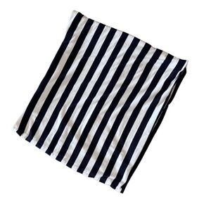 H&M Black and White Striped Skirt Large